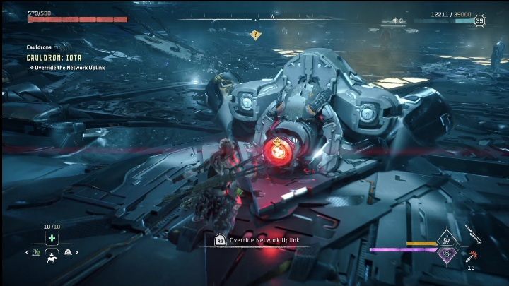 Zeskoczcie korzystając z tarczoskrzydła - Horizon Forbidden West: Kocioł IOTA (Solanka) - lokalizacja, opis przejścia - Horizon Forbidden West - poradnik do gry