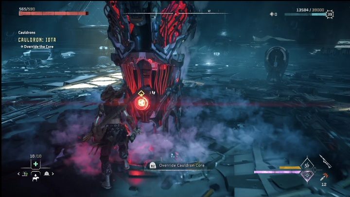 Po wyeliminowaniu wroga przejmujcie rdzeń, aby zakończyć tę część kotła - Horizon Forbidden West: Kocioł IOTA (Solanka) - lokalizacja, opis przejścia - Horizon Forbidden West - poradnik do gry