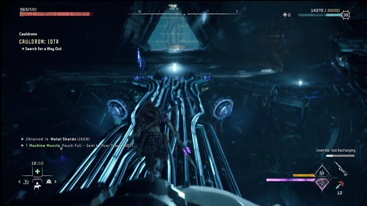 Po drugiej stronie natkniecie się na przeciwników - Horizon Forbidden West: Kocioł IOTA (Solanka) - lokalizacja, opis przejścia - Horizon Forbidden West - poradnik do gry