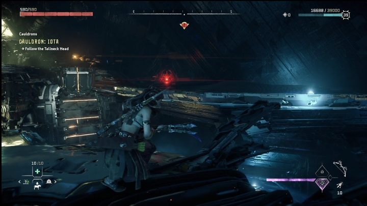 Przez chwilę poruszajcie się na głowie Żyrafa - Horizon Forbidden West: Kocioł IOTA (Solanka) - lokalizacja, opis przejścia - Horizon Forbidden West - poradnik do gry