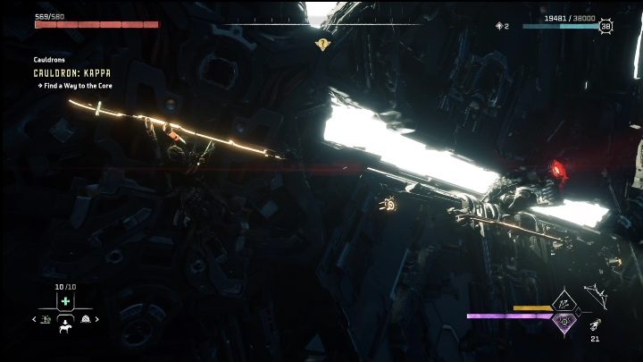 Żółte podświetlone elementy posłużą Wam do owocnej, sprawnej wspinaczki - Horizon Forbidden West: Kocioł KAPPA (Ostoja strażników)- lokalizacja, opis przejścia - Horizon Forbidden West - poradnik do gry