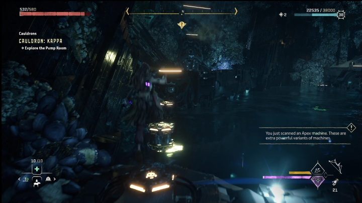 Po przejęciu mechanizmu czas wejść na kolejny teren, tym razem po platformę, której potrzebujecie - Horizon Forbidden West: Kocioł KAPPA (Ostoja strażników)- lokalizacja, opis przejścia - Horizon Forbidden West - poradnik do gry