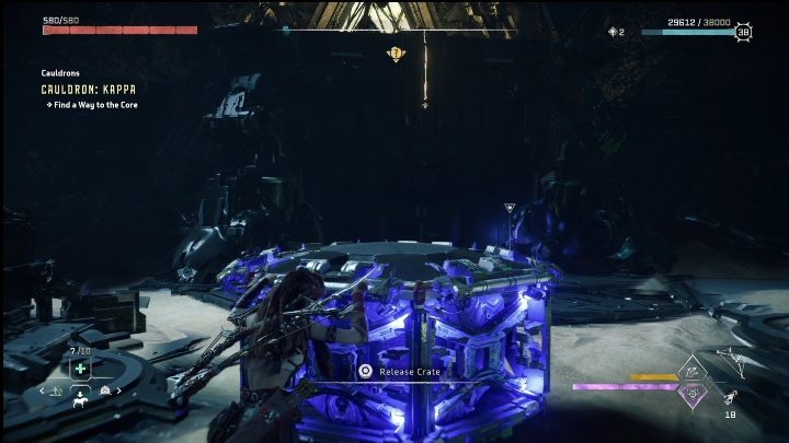 Na tym piętrze zobaczycie kolejną platformę, której potrzebujcie - Horizon Forbidden West: Kocioł KAPPA (Ostoja strażników)- lokalizacja, opis przejścia - Horizon Forbidden West - poradnik do gry