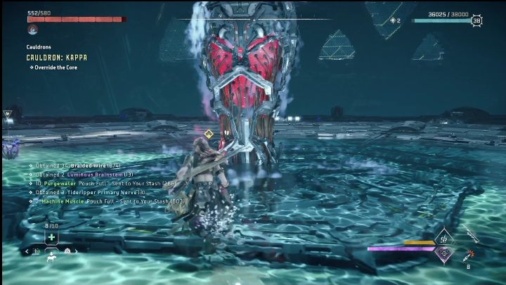 Ostatecznie wystarczy przejąć rdzeń, aby ukończyć tę lokację - Horizon Forbidden West: Kocioł KAPPA (Ostoja strażników)- lokalizacja, opis przejścia - Horizon Forbidden West - poradnik do gry