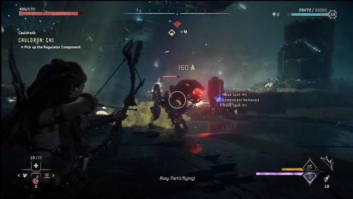 W takcie tego manewru mogą przeszkadzać Wam przeciwnicy - Horizon Forbidden West: Kocioł CHI (Ostoja strażników)- lokalizacja, opis przejścia - Horizon Forbidden West - poradnik do gry