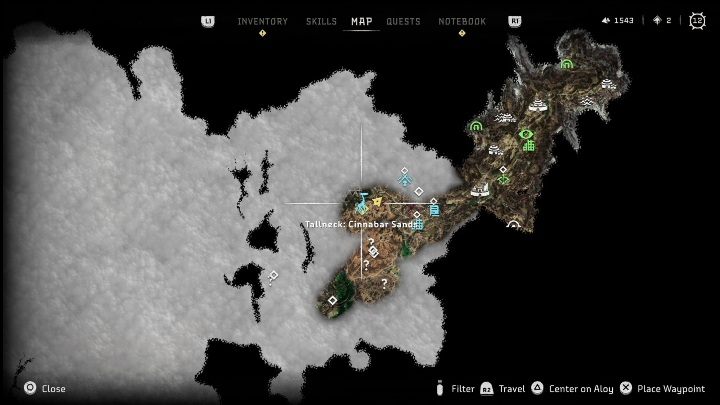 2 - Horizon Forbidden West: Żyraf (Cynobrzany) - lokalizacja - Horizon Forbidden West - poradnik do gry