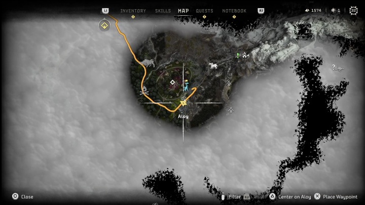 Żyraf Ostoja strażników znajdziecie we wschodniej części regionu - Horizon Forbidden West: Żyraf (Ostoja strażników) - lokalizacja - Horizon Forbidden West - poradnik do gry