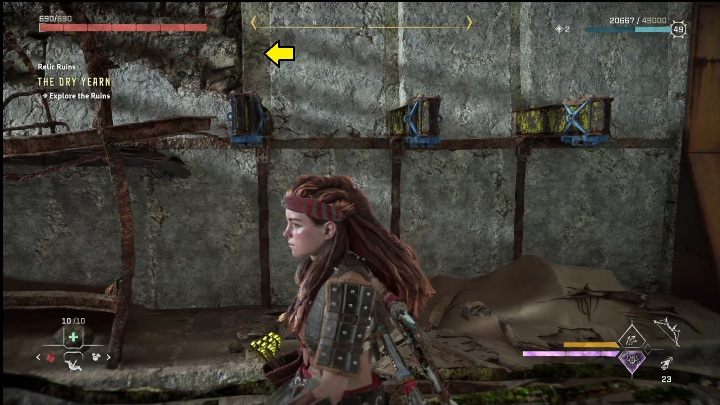 Wskoczcie na wózek i zerknijcie w lewo (od bramy) - Horizon Forbidden West: Czasy Stanfortu - jak zdobyć? - Horizon Forbidden West - poradnik do gry