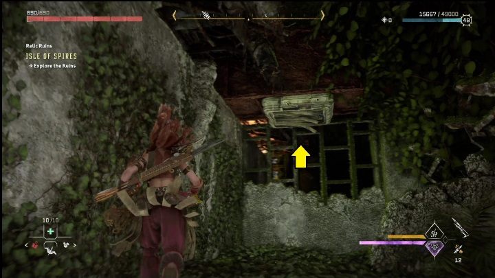 Bateria znajduje się niedaleko, idąc na prawo od windy na pewno ją zobaczycie - Horizon Forbidden West: Złote tukany - jak zdobyć? - Horizon Forbidden West - poradnik do gry