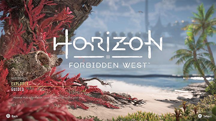 Niezależnie od wybranego poziomu trudności musicie też dokonać drugiego wyboru dotyczącego związanego z nawigacją, tzn - Horizon Forbidden West: Ustawienia i poziomy trudności - Horizon Forbidden West - poradnik do gry