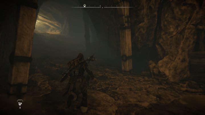 Zeskoczcie w dół i kierujcie się korytarzem w lewo - Horizon Forbidden West: Kłopoty po szyję (Deep Trouble) - solucja, opis - Horizon Forbidden West - poradnik do gry