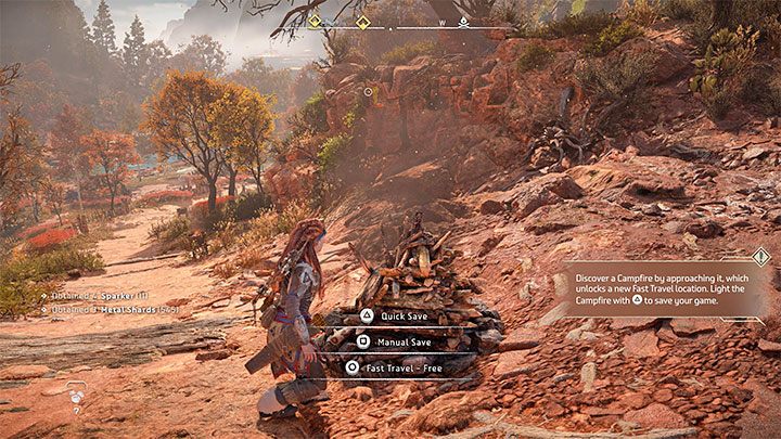 Gra pozwala tworzyć szybkie oraz manualne zapisy, przy czym w tym celu musicie odwiedzić dowolne z ognisk znajdujących się w świecie gry - Horizon Forbidden West: Czy można zapisywać grę? - Horizon Forbidden West - poradnik do gry