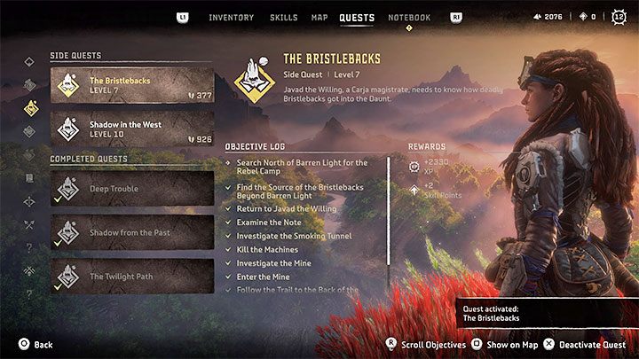 Najbardziej oczywisty sposób na gromadzenie PD to zaliczanie wszystkich rodzajów misji - głównych, pobocznych, zleceń i innych - Horizon Forbidden West: Jak szybko zdobywać XP i levelować Aloy? - Horizon Forbidden West - poradnik do gry