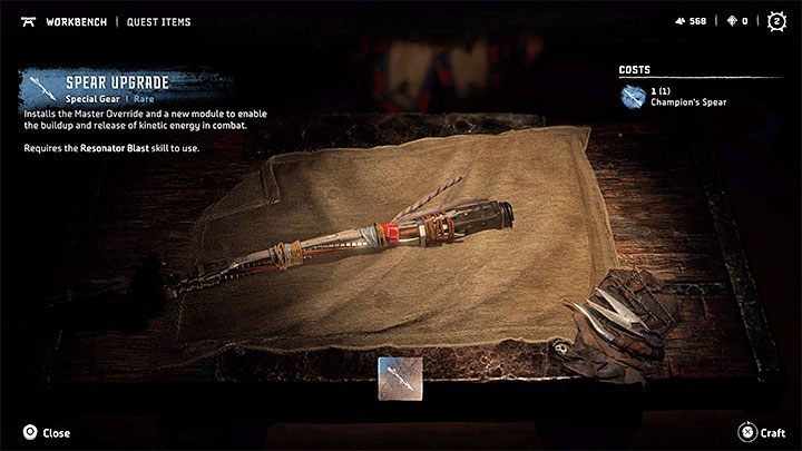 W lokacji, w której przebywacie, znajduje się warsztat - Horizon Forbidden West: Na czubku lancy (The Point of the Lance) - solucja, opis przejścia - Horizon Forbidden West - poradnik do gry