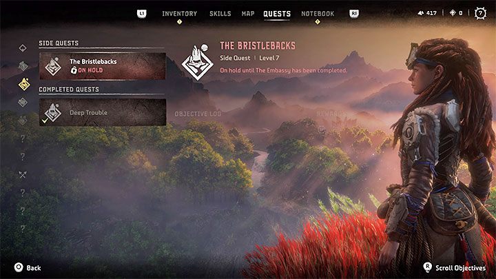 W trakcie przechodzenia gry możecie doświadczyć stanu polegającego na wstrzymaniu jakiegoś questu z dziennika (On Hold) - Horizon Forbidden West: Dlaczego misja jest wstrzymana (Mission On Hold)? - Horizon Forbidden West - poradnik do gry