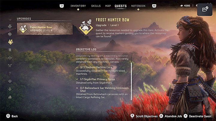 Po stworzeniu nowego zlecenia w jego opisie może pojawić się komunikat o nieznanym siedlisku (Unknown Site) - Horizon Forbidden West: Czym są i jak aktywować Zlecenia (Jobs)? - Horizon Forbidden West - poradnik do gry