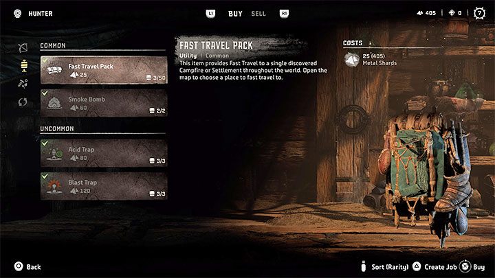 W przypadku bomb oraz różnego rodzaju pułapek dostępne są opisane powyżej dwie główne metody, ale możecie też korzystać z jednej dodatkowej - kupować zapasy u handlarzy - Horizon Forbidden West: Jak uzupełniać amunicję (strzały, pociski, bomby)? - Horizon Forbidden West - poradnik do gry