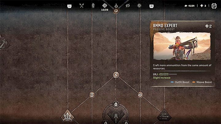 Tematu amunicji dotyczą niektóre umiejętności Aloy - Horizon Forbidden West: Jak uzupełniać amunicję (strzały, pociski, bomby)? - Horizon Forbidden West - poradnik do gry