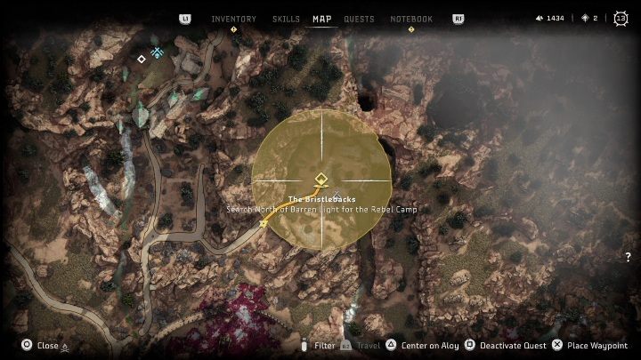 Nagrody: brak - Horizon Forbidden West: Obozy i posterunki buntowników (Cynobrzany) - lokalizacje - Horizon Forbidden West - poradnik do gry