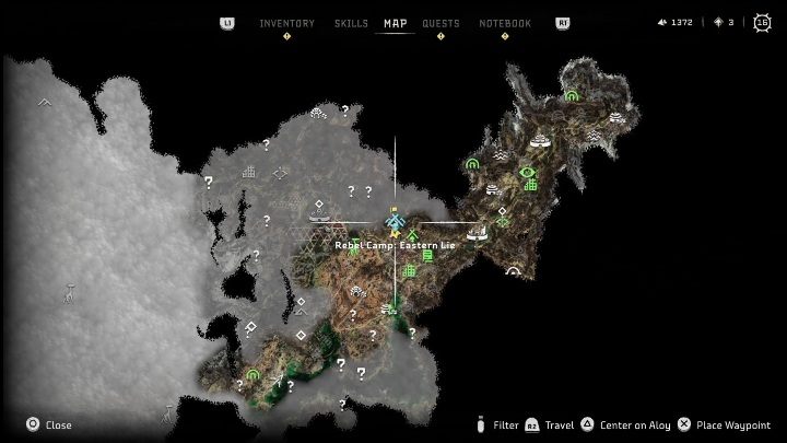 3 - Horizon Forbidden West: Obozy i posterunki buntowników (Cynobrzany) - lokalizacje - Horizon Forbidden West - poradnik do gry