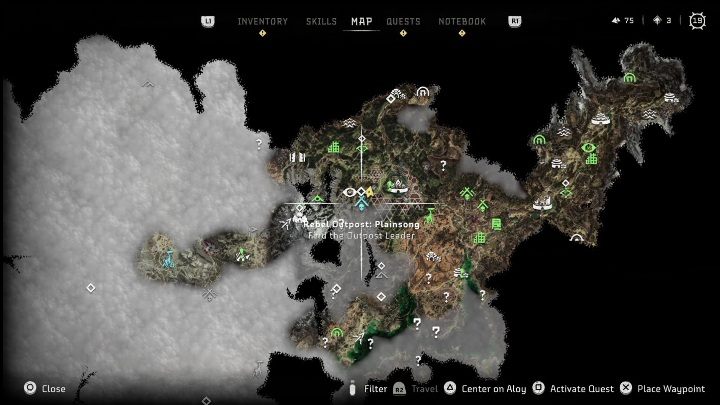 5 - Horizon Forbidden West: Obozy i posterunki buntowników (Cynobrzany) - lokalizacje - Horizon Forbidden West - poradnik do gry