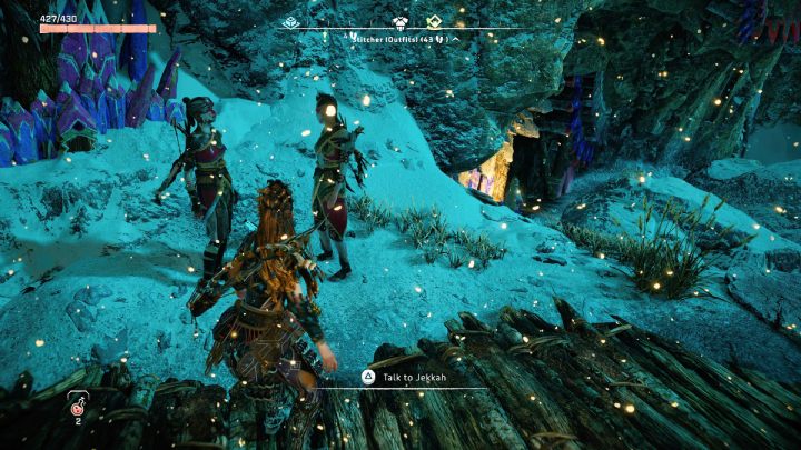 Porozmawiajcie z dziewczyną o imieniu Jekkah w osadzie Bastion (Bulwark) - Horizon Forbidden West: Marsz Żołnierza (A Soldiers March) - solucja, opis przejścia - Horizon Forbidden West - poradnik do gry
