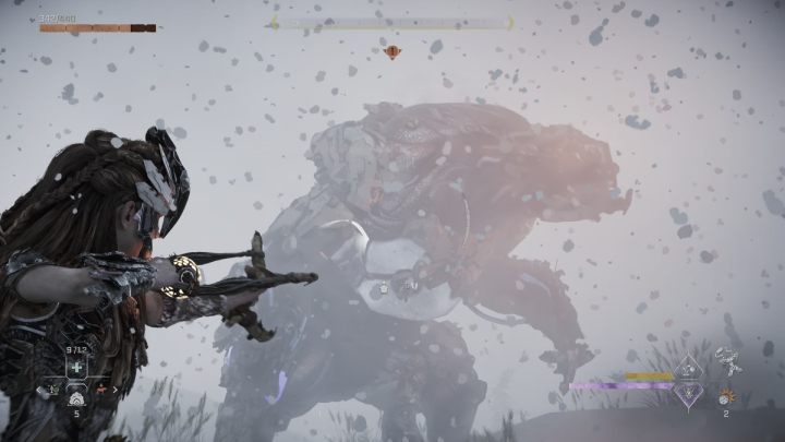 Gdy dotrzecie w wyznaczone miejsce zaatakuje Was mini-boss - Horizon Forbidden West: Marsz Żołnierza (A Soldiers March) - solucja, opis przejścia - Horizon Forbidden West - poradnik do gry