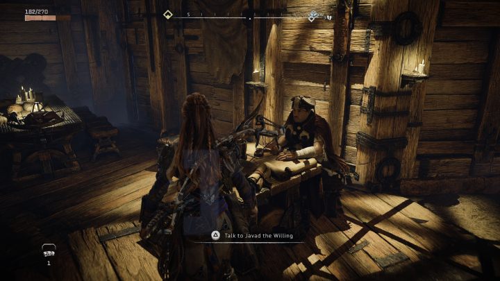Wróćcie do osady Złomianki i porozmawiajcie z Javadem - Horizon Forbidden West: Kolcogrzbiety (The Bristlebacks) - solucja, opis przejścia - Horizon Forbidden West - poradnik do gry