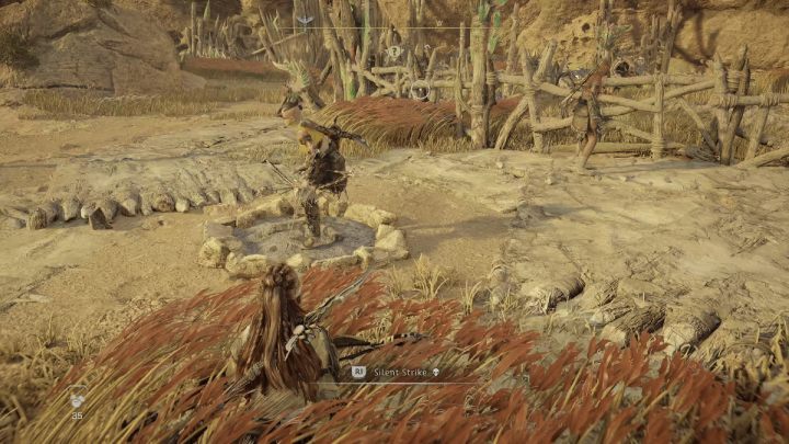 Po pozbyciu się patrolu, możecie zająć się buntownikami stojącymi przy zagrodach maszyn - Horizon Forbidden West: Kolcogrzbiety (The Bristlebacks) - solucja, opis przejścia - Horizon Forbidden West - poradnik do gry