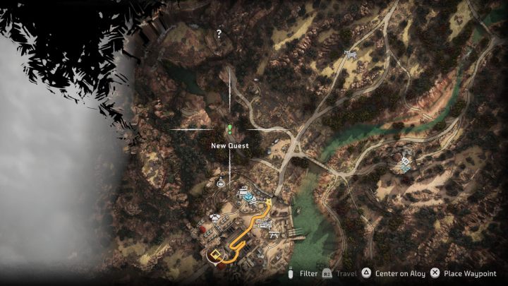 Porozmawiajcie ze strażnikiem przy klifie, na północ od osady Samotne Światło - Horizon Forbidden West: Sygnały Słońca (Signals of the Sun) - solucja, opis - Horizon Forbidden West - poradnik do gry