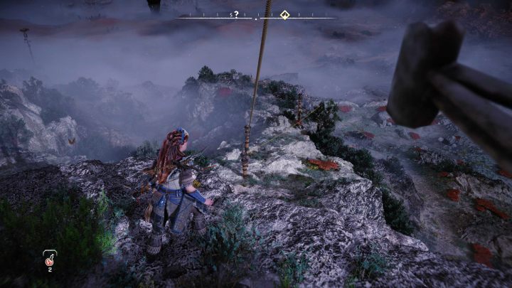 Zlećcie na tarczoskrzydle lub skorzystajcie z linek, aby szybko wrócić do Oseramki - Horizon Forbidden West: Siła sygnału (Signal Spike) - solucja, opis przejścia - Horizon Forbidden West - poradnik do gry