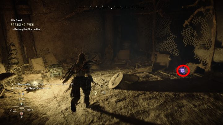 Wejdźcie do tunelu przez mały otwór w ścianie - Horizon Forbidden West: Granica opłacalności (Breaking Even) - solucja, opis przejścia - Horizon Forbidden West - poradnik do gry