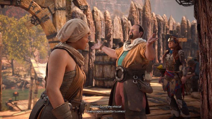 Dostęp do różnego typu handlarzy w grze Horizon Forbidden West odblokujecie po zrobieniu postępu w głównej fabule, a dokładnie po wykonaniu zadania Ku granicy (To the Brink), które dokładnie opisaliśmy na osobnej stronie niniejszego poradnika - Horizon Forbidden West: Handlarze - Horizon Forbidden West - poradnik do gry