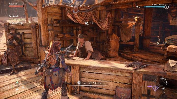 Po tym, jak Aloy rozwiąże problem z Ulvanem, osada Złomianki ponownie zostanie otwarta na handel, a Wy będziecie mogli od tej pory korzystać z usług wszystkich sklepikarzy, których napotkacie na swojej drodze - Horizon Forbidden West: Handlarze - Horizon Forbidden West - poradnik do gry