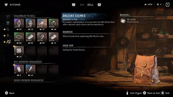 Przedmioty wartościowe (Valuables) w grze Horizon Forbidden West nie mają żadnego zastosowania, więc bez obawy możecie je sprzedać u każdego napotkanego sklepikarza, aby nieco się wzbogacić - Horizon Forbidden West: Czy kosztowności mają zastosowanie? - Horizon Forbidden West - poradnik do gry