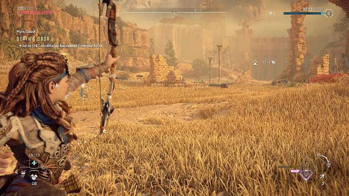 Techniki broni w grze Horizon Forbidden West używa się poprzez wycelowanie (L2) i wciśnięcie przycisku R1 - Horizon Forbidden West: Jak używać technik broni? - Horizon Forbidden West - poradnik do gry