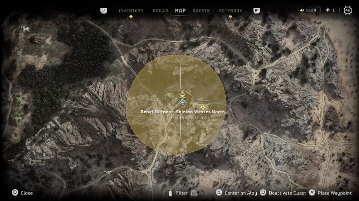 Nagrody: brak - Horizon Forbidden West: Obozy i posterunki buntowników (Lśniące Pustkowia) - lokalizacje - Horizon Forbidden West - poradnik do gry