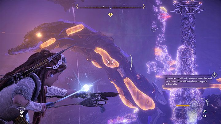 Po rozpoczęciu walk możecie wykorzystać okazję do szybkiego rozmieszczenia pułapek, bo boss nie będzie od samego początku agresywnie atakował Aloy - Horizon Forbidden West: Falopruj (Tideripper) - boss, jak pokonać maszynę z zalanego miasta? - Horizon Forbidden West - poradnik do gry