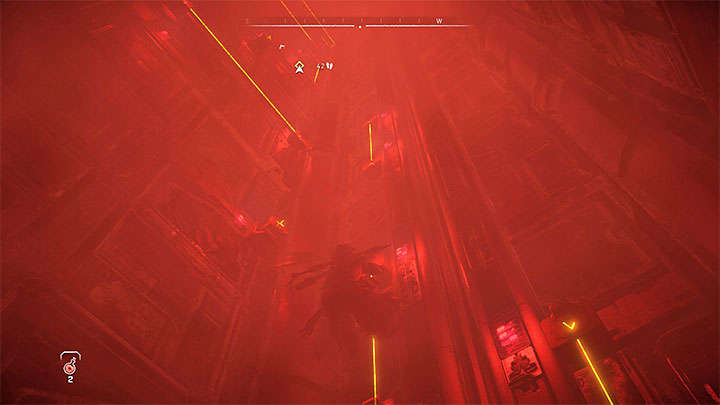 Podejdźcie do drzwi windy i przytrzymajcie R2 żeby je rozsunąć - Horizon Forbidden West: Oko Ziemi (The Eye of the Earth) - solucja, opis przejścia - Horizon Forbidden West - poradnik do gry