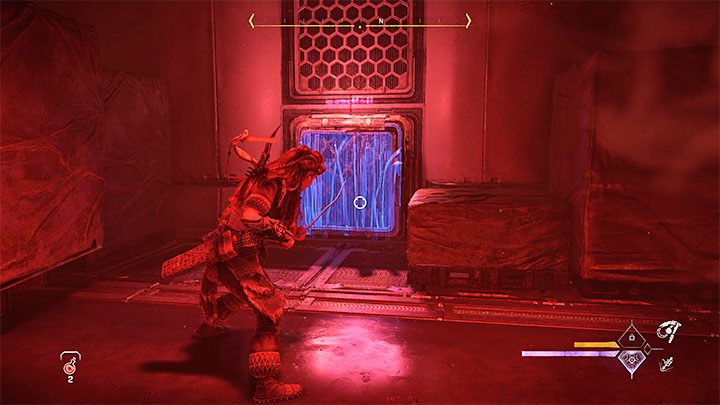 Zlokalizujcie z pomocą skanera interaktywną kratkę szybu wentylacyjnego - Horizon Forbidden West: Oko Ziemi (The Eye of the Earth) - solucja, opis przejścia - Horizon Forbidden West - poradnik do gry