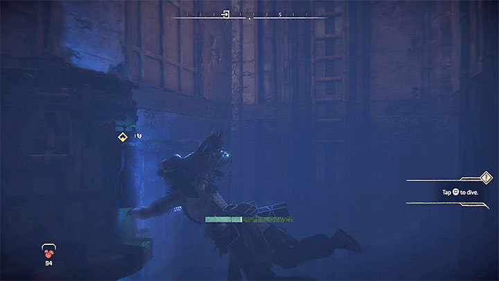 Powróćcie do wysokiego budynku, w którym przebywają spotkani niedawno NPC-e - Horizon Forbidden West: Morze piasku (The Sea of Sands) - solucja, opis przejścia - Horizon Forbidden West - poradnik do gry