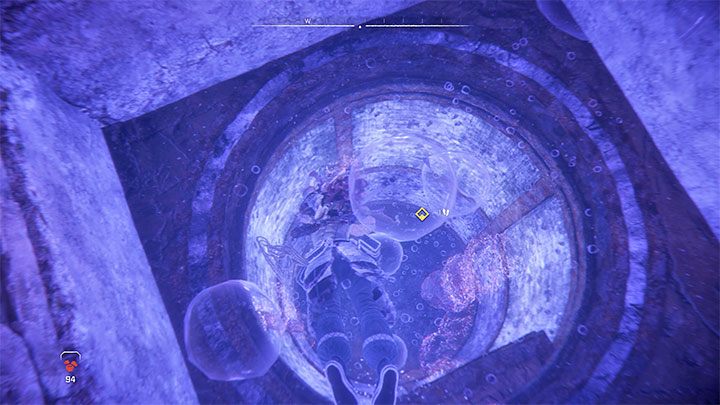 Ponownie musicie starać się unikać maszyn pływających pod wodą - Horizon Forbidden West: Morze piasku (The Sea of Sands) - solucja, opis przejścia - Horizon Forbidden West - poradnik do gry