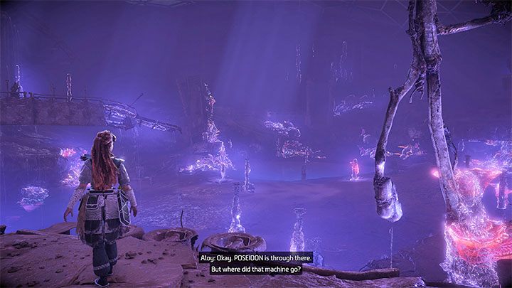 Skorzystajcie z drabiny żeby zejść na niższy poziom - Horizon Forbidden West: Morze piasku (The Sea of Sands) - solucja, opis przejścia - Horizon Forbidden West - poradnik do gry