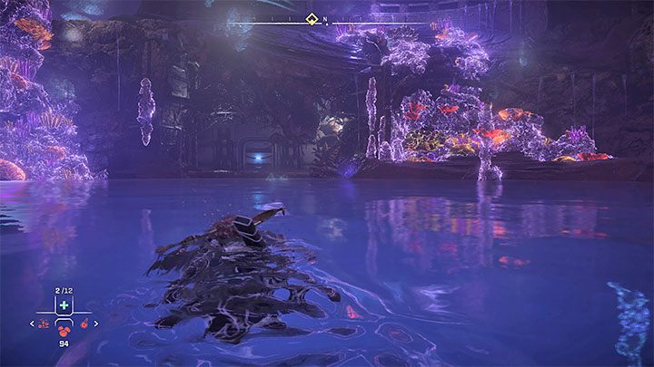 Skierujcie się w stronę drzwi, których wcześniej bronił boss - Horizon Forbidden West: Morze piasku (The Sea of Sands) - solucja, opis przejścia - Horizon Forbidden West - poradnik do gry