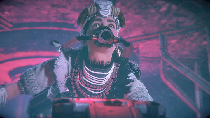 W grze Horizon Forbidden West Aloy może pływać, a nawet nurkować, jednak dysponuje ograniczonym zapasem tlenu, przez co nie może przebywać pod wodą zbyt długo - Horizon Forbidden West: Narzędzia i gadżety - Horizon Forbidden West - poradnik do gry