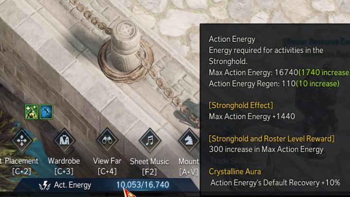 Wszystkie aktywności w Twierdzy wymagają Action Energy - Lost Ark: Twierdza (Stronghold) - Lost Ark - poradnik do gry