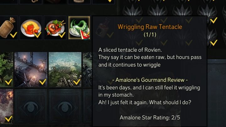 Ciekawostka: czasem z bossa wypadają macki - Rovlens Tentacle - po pół godzinie zamieniają się w Wriggling Raw Tentacle, które jest jednym z dań w Adventurers Tome - Lost Ark: Rovlen - boss, jak pokonać? - Lost Ark - poradnik do gry 