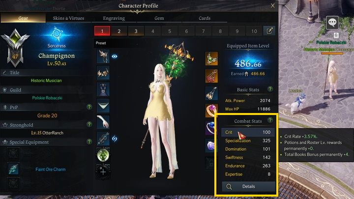 Każdy z bohaterów posiada atrybuty (Battle/Combat Stats) - Lost Ark: Combat stats (Atrybuty) - czym są? - Lost Ark - poradnik do gry