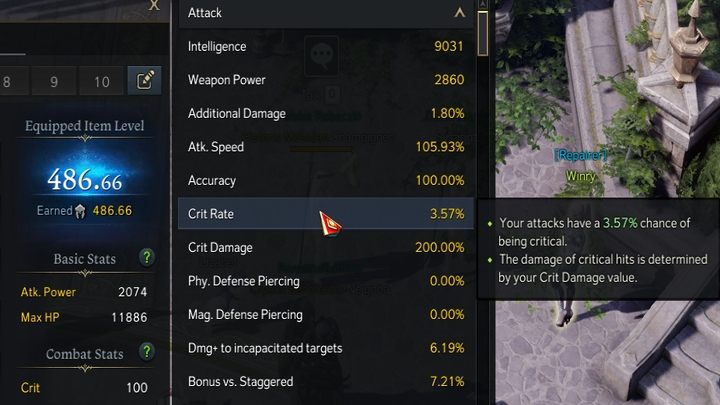 Rozwijając Combat Stats poprzez wybranie przycisku Details, otrzymacie szczegółowe informacje na temat Waszych statystyk - Lost Ark: Combat stats (Atrybuty) - czym są? - Lost Ark - poradnik do gry