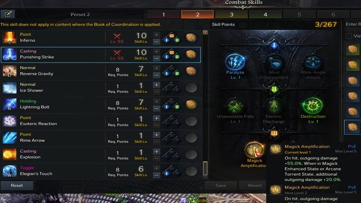 Awans na kolejne poziomy dostarcza punktów umiejętności, które możecie swobodnie rozdzielać - Lost Ark: Umiejętności (skills) i buildy - Lost Ark - poradnik do gry